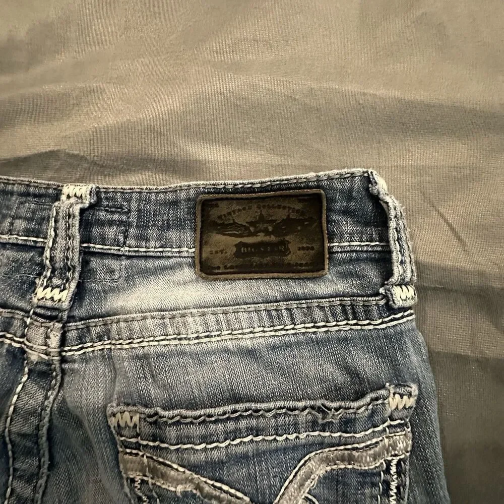 Women’s Distressed Denim Bermuda Shorts - Blue